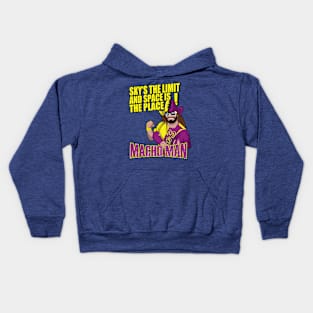 Macho Man ' sky's the limit and space is the place' Kids Hoodie